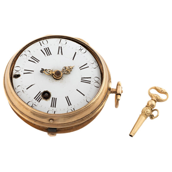 French 18K yellow gold open faced pocket watch Circa 1895 French 18K yellow gold open faced pocket watch Circa 1895