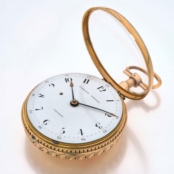 English gold pair cased quarter repeating watch Circa 1790 English gold pair cased quarter repeating watch Circa 1790