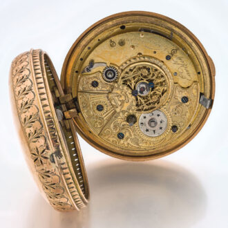English gold pair cased quarter repeating watch Circa 1790 English gold pair cased quarter repeating watch Circa 1790