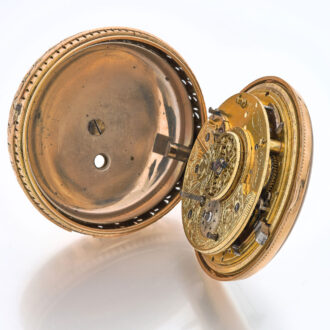 English gold pair cased quarter repeating watch Circa 1790 English gold pair cased quarter repeating watch Circa 1790