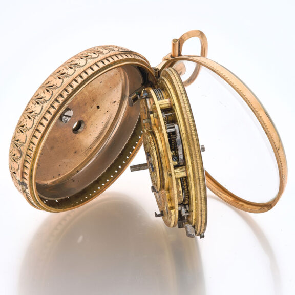 v English gold pair cased quarter repeating watch Circa 1790