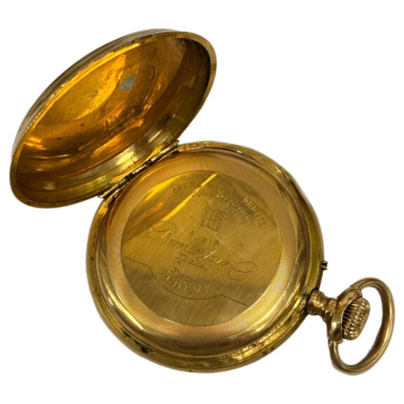 Swiss 18K yellow gold open faced pocket watch Circa 1900 Swiss 18K yellow gold open faced pocket watch Circa 1900