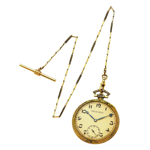 Swiss gold and enamel keyless pocket watch Circa 1921 Swiss gold and enamel keyless pocket watch Circa 1921