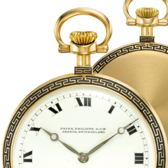 Swiss 18 carat gold and enamel open faced lever Circa 1911