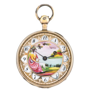 Fine large quarter-repeating silver-gilt pocket watch Circa 1820