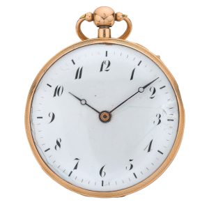 French gold quarter repeating cylinder watch Circa 1820