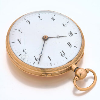French gold quarter repeating cylinder watch Circa 1820