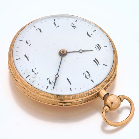 French gold quarter repeating cylinder watch Circa 1820 French gold quarter repeating cylinder watch Circa 1820