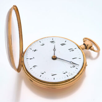 French gold quarter repeating cylinder watch Circa 1820