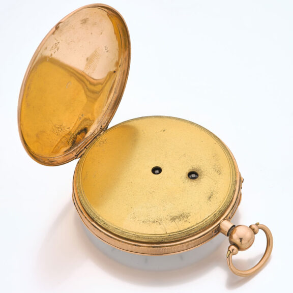 French gold quarter repeating cylinder watch Circa 1820 French gold quarter repeating cylinder watch Circa 1820