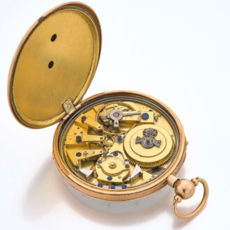 French gold quarter repeating cylinder watch Circa 1820
