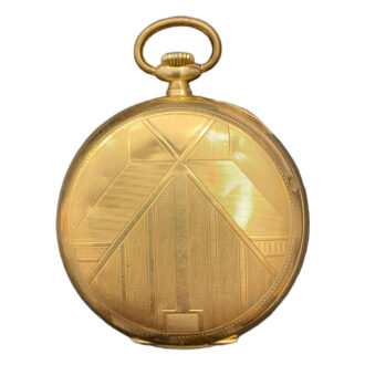 French 18K gold Art Deco chronometer pocket watch Circa 1930