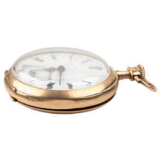 Swiss 14K yellow gold open faced pocket watch Circa 1885 Swiss 14K yellow gold open faced pocket watch Circa 1885
