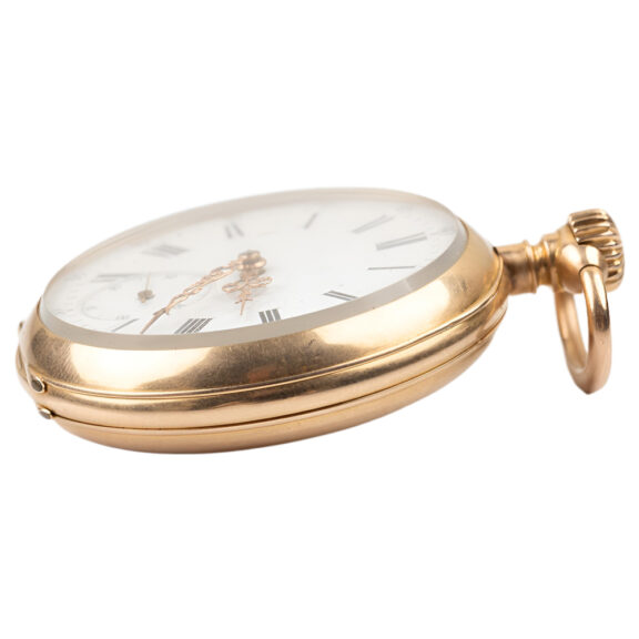 French 18K yellow gold open faced pocket watch Circa 1890 French 18K yellow gold open faced pocket watch Circa 1890
