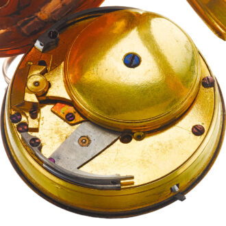 Swiss gold fine and rare gold self winding watch Circa 1790