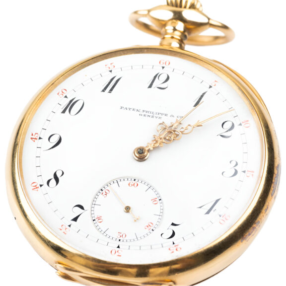 Swiss 18K yellow gold open faced pocket watch Circa 1900 Swiss 18K yellow gold open faced pocket watch Circa 1900