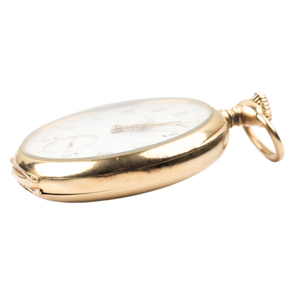 Swiss 18K yellow gold open faced pocket watch Circa 1900 Swiss 18K yellow gold open faced pocket watch Circa 1900