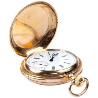 Swiss 18K gold minute repeating chronograph Circa 1925