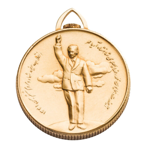 Swiss gold yellow gold persian medallion watch Circa 1970 Swiss gold yellow gold persian medallion watch Circa 1970