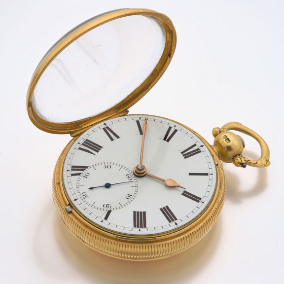 English heavy 18 carat lever watch in a gold case Circa 1826 English heavy 18 carat lever watch in a gold case Circa 1826