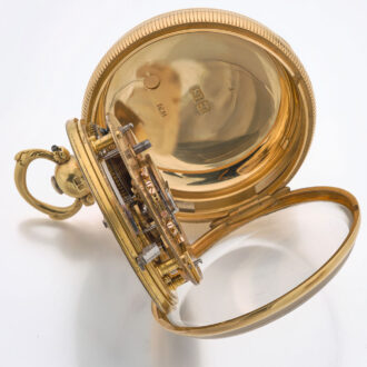 English heavy 18 carat lever watch in a gold case Circa 1826