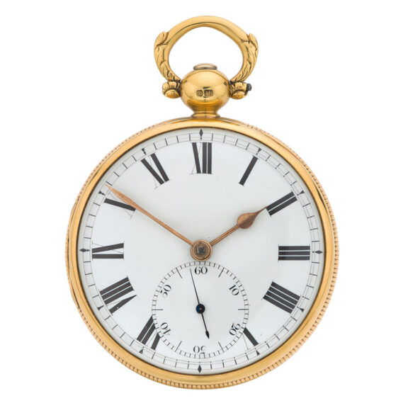 English heavy 18 carat lever watch in a gold case Circa 1826 English heavy 18 carat lever watch in a gold case Circa 1826