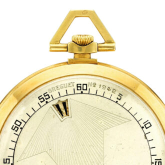 Fine Swiss gold wandering jump hour watch Circa 1925