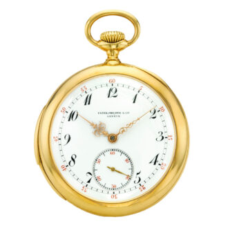Swiss gold open faced minute repeating watch Circa 1905