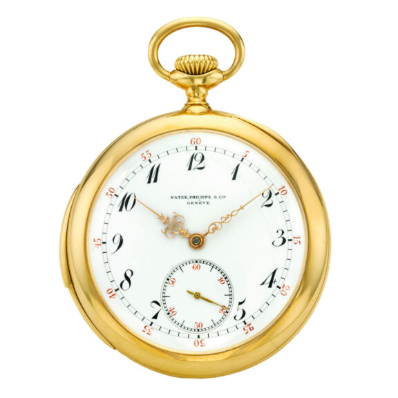 Swiss gold open faced minute repeating watch Circa 1905