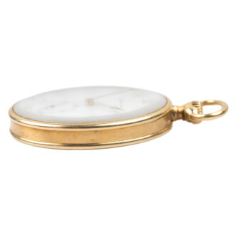 French 18K yellow gold open faced pocket watch Circa 1925
