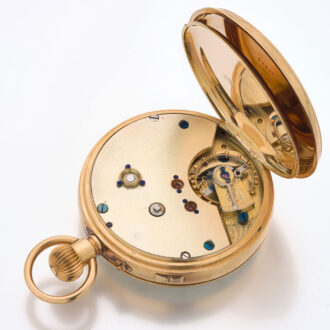 Swiss gold deck watch for the English market Circa 1890
