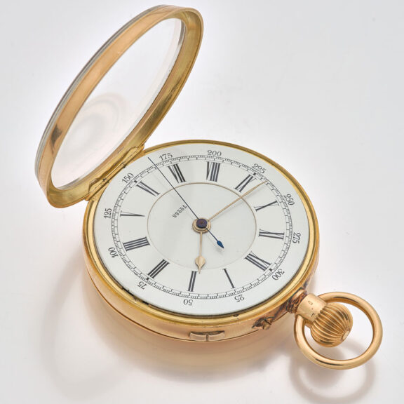 Swiss gold deck watch for the English market Circa 1890 Swiss gold deck watch for the English market Circa 1890