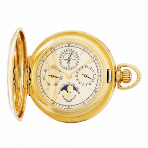 Swiss 18k gold watch with perpetual calendar Circa 1998