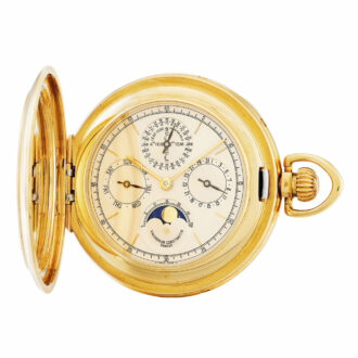 Swiss 18k gold watch with perpetual calendar Circa 1998