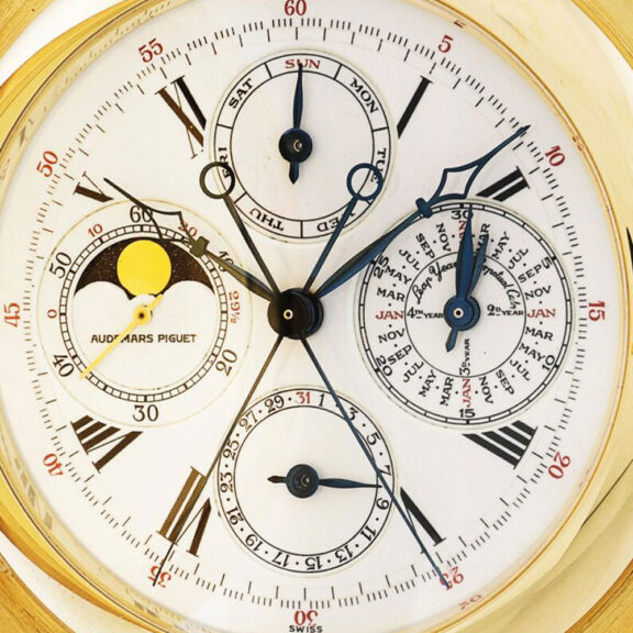 Swiss gold complicated watch by Audemars Piguet Circa 1980 Swiss gold complicated watch by Audemars Piguet Circa 1980