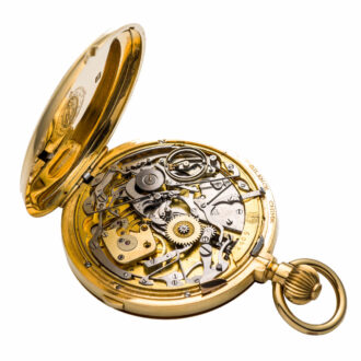 Swiss 18 carat gold minute repeating clockwatch Circa 1890