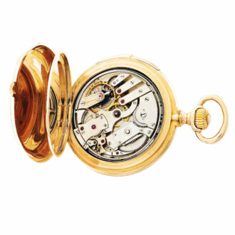 Swiss gold minute repeating pocket watch Circa 1882