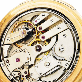 Swiss gold minute repeating pocket watch Circa 1882
