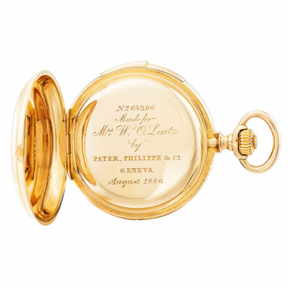 Swiss gold minute repeating pocket watch Circa 1882 Swiss gold minute repeating pocket watch Circa 1882