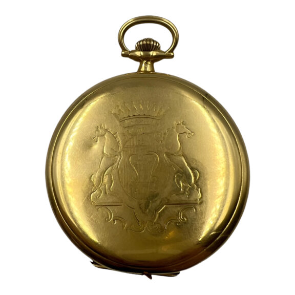 Swiss 18K yellow gold full hunter pocket watch Circa 1915 Swiss 18K yellow gold full hunter pocket watch Circa 1915
