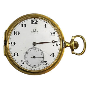Swiss 18K yellow gold full hunter pocket watch Circa 1915