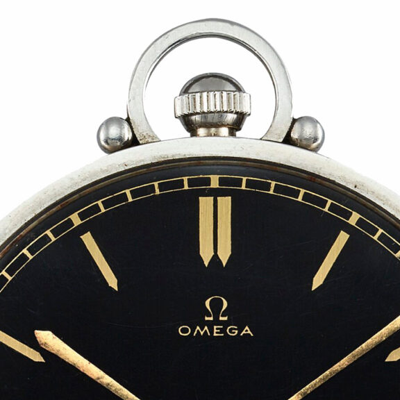 Swiss stainless steel lever keyless pocket watch Circa 1940 Swiss stainless steel lever keyless pocket watch Circa 1940
