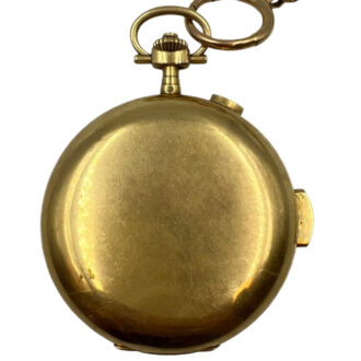 Swiss 18K gold minute repeating chronograph Circa 1900