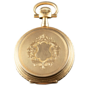 Swiss 18K yellow gold full hunter pocket watch Circa 1900 Swiss 18K yellow gold full hunter pocket watch Circa 1900