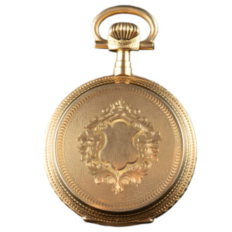 Swiss 18K yellow gold full hunter pocket watch Circa 1900 Swiss 18K yellow gold full hunter pocket watch Circa 1900