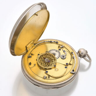 French big and heavy clock watch with repeater Circa 1810