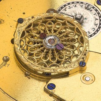 French big and heavy clock watch with repeater Circa 1810
