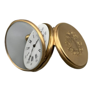 French 18K yellow gold open faced pocket watch Circa 1840
