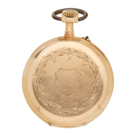 French 18K yellow gold open faced pocket watch Circa 1860 French 18K yellow gold open faced pocket watch Circa 1860