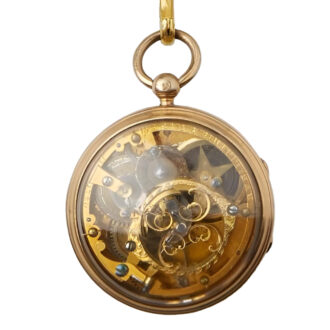 French gilt metal pocket watch with chatelaine Circa 1760